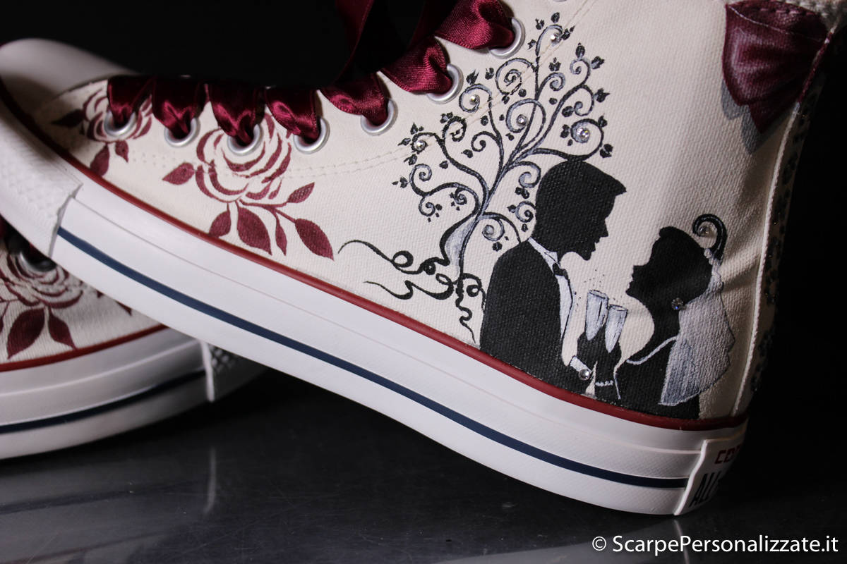 Converse personalizzate sposa 2025