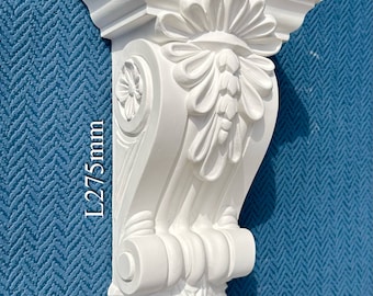 2 x Victorian Ornate Plaster corbels - L275mm x W140mm x D85mm (STV)