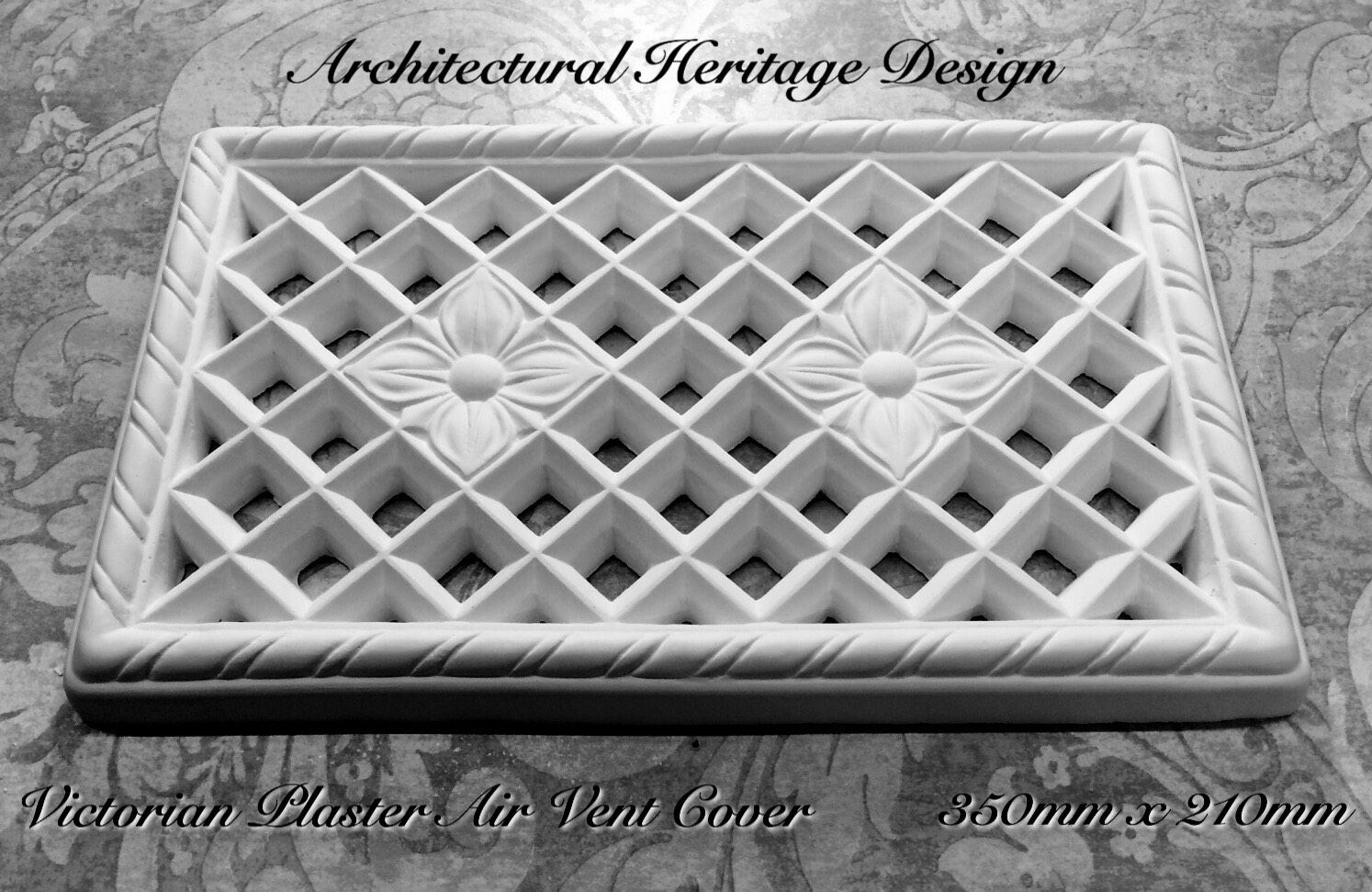 Victorian Plaster Air Vent Cover 350mm X 210mm Etsy UK