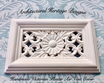 Decorative Handmade Victorian Plaster Air Vent Cover(Mesh Included)