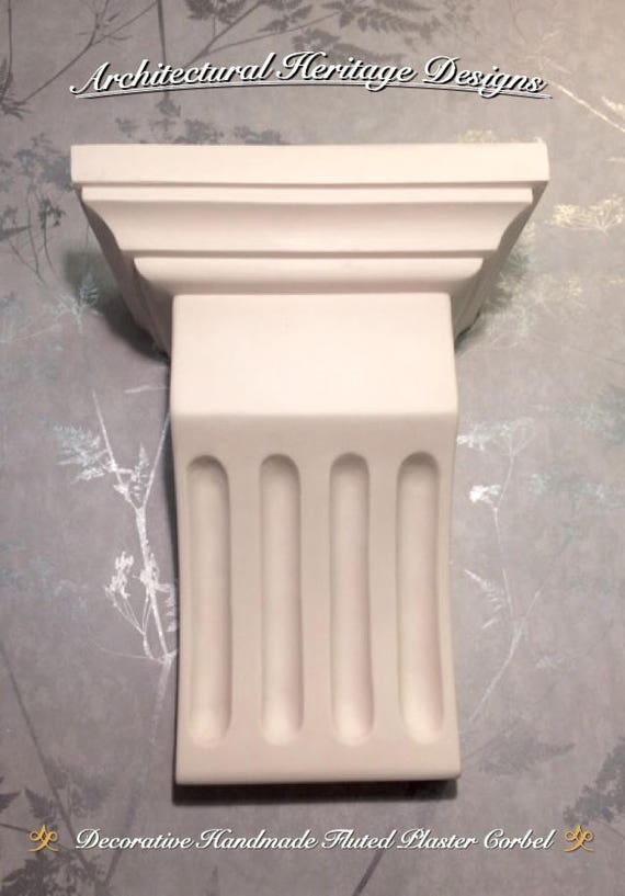 Decorative Handmade Victorian Fluted Plaster Corbel Etsy