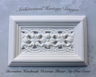 Victorian plaster air vent Cover -  H280mm X W178mm (Mesh Included)
