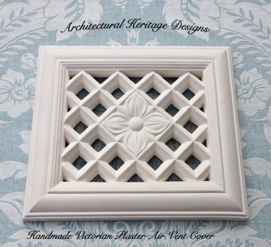 Decorative Handmade Victorian Plaster Air Vent Cover 240mm X - Etsy