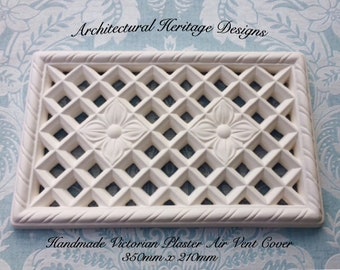 Victorian plaster air vent cover - 350mm x 210mm