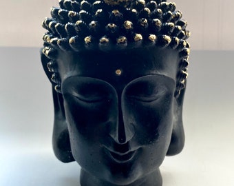 Thai Buddha Head Gilded In 24ct Leaf