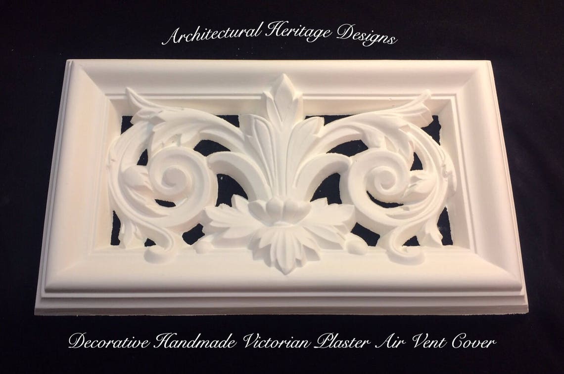 Handmade Victorian Plaster Air Vent Cover 325mm X 187mm Etsy