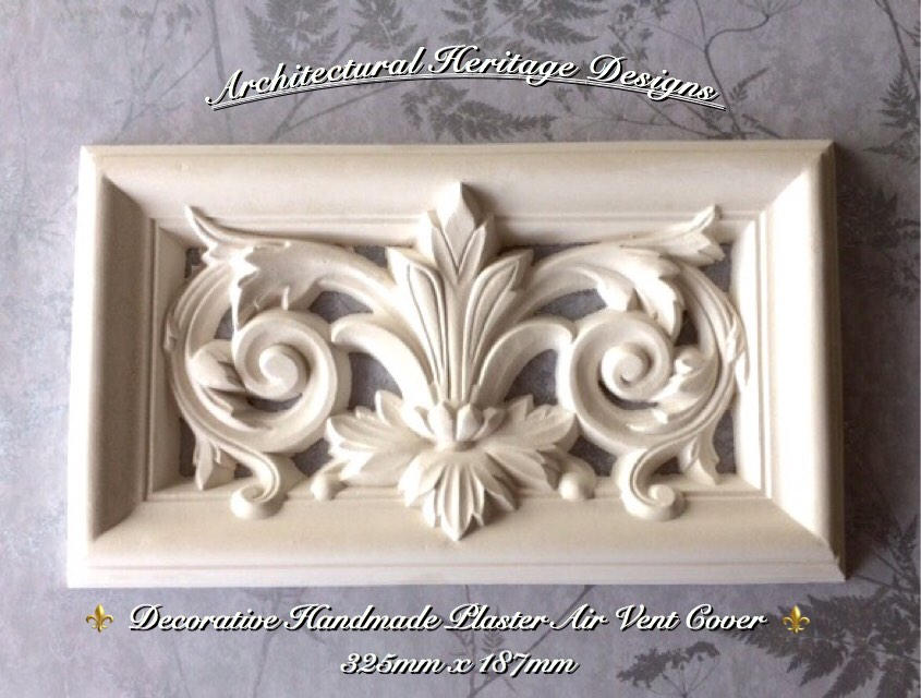 Handmade Victorian Plaster Air Vent Cover 325mm X 187mmmesh Etsy