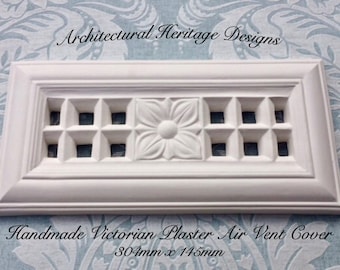 Decorative Handmade Victorian Air Vent Cover - 304mm x 145mm (Mesh Included )