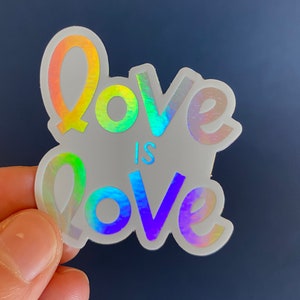 Love is Love Sticker | Feminist Laptop Sticker | Water Bottle Sticker | Gay Pride Sticker