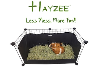 Support à foin Hayzee : favorise le creusement naturel des terriers, moins de dégâts, imperméable - Support à foin pour cochons d'Inde et lapins ! Cage Midwest C&C