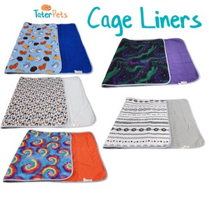 Fleece Cage Liners with Absorbent Layer For guinea pigs, hedgehogs, and other small pets Midwest, C&C, Tidy Mat image 1