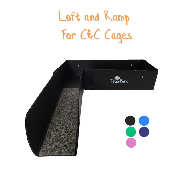 C&C Cage Loft and Ramp- Used with 13.8" or 14" grids to create an upper loft space for your guinea pigs or other small pets!