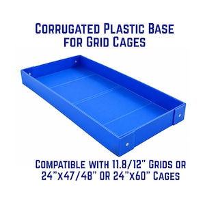 Corrugated Plastic Base compatible with 11.8"/12" grids - Fits 2x4 or 2x5 Grid Cages or Midwest Guinea Pig Cage Bild 1