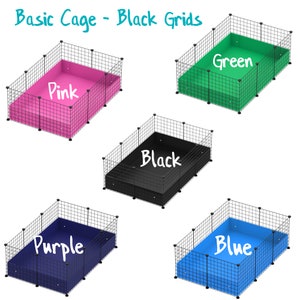 Guinea Pig 2x3 Panel C&C Cage Complete Cage Kit with Grids, Pre Scored Coroplast, and Connectors For Guinea Pigs, Hedgehogs, and Tortoise image 3