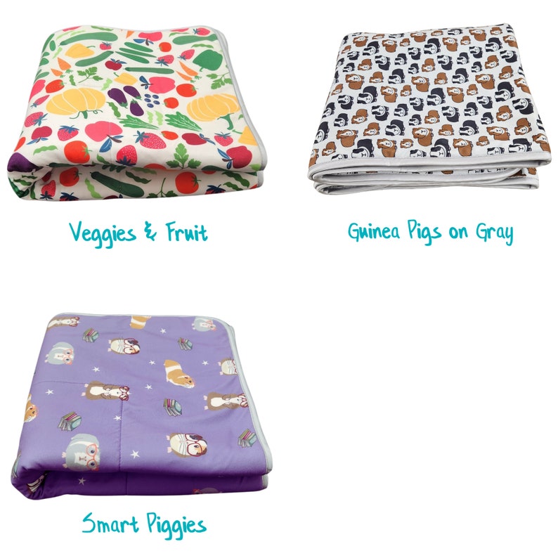 Fleece Cage Liners with Absorbent Layer For guinea pigs, hedgehogs, and other small pets Midwest, C&C, Tidy Mat image 6
