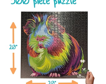 Guinea Pig Puzzle – Colorful Animal Jigsaw - 500 Pieces - 20x20 inches