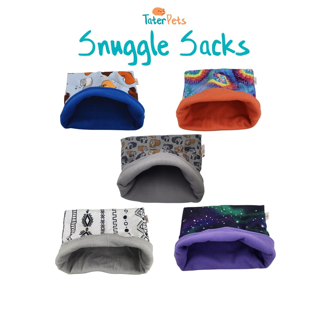 Fleece Snuggle Sack Cuddle Sack Sleep Sack Burrow Bag for Guinea Pigs
