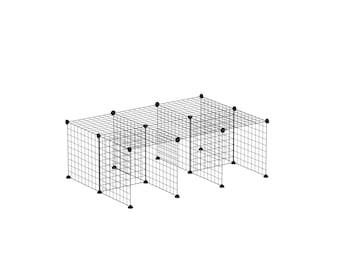 Guinea Pig Cage Stand - Complete Cage Stand Kit with Grids, and Connectors - For Guinea Pigs, Hedgehogs, and Tortoise