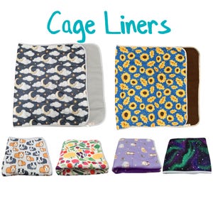 Fleece Cage Liner with Absorbent Layer - Guinea Pig Small Pet Bedding