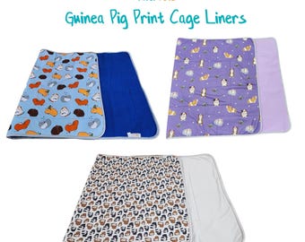 Fleece Cage Liners with Absorbent Layer; For guinea pigs, hedgehogs, and other small pets! Midwest, C&C, Tidy Mat