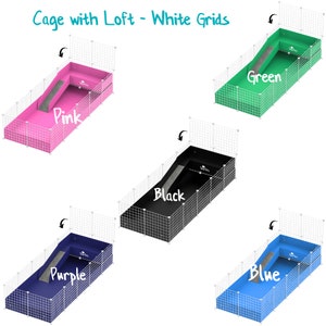 Guinea Pig 2x5 Panel C&C Cage Complete Cage Kit with Grids, Pre Scored Coroplast, and Connectors For Guinea Pigs, Hedgehogs, and Tortoise image 8