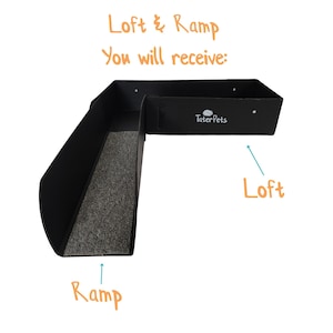 C&C Cage Loft and Ramp- Used with 13.8" or 14" grids to create an upper loft space for your guinea pigs or other small pets! Bild 2
