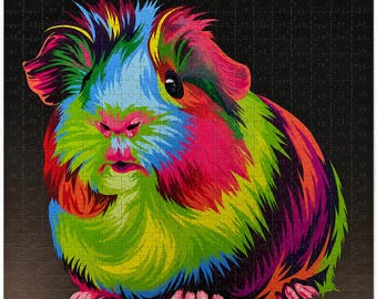 Guinea Pig Puzzle – Colorful Animal Jigsaw - 500 Pieces - 20x20 inches