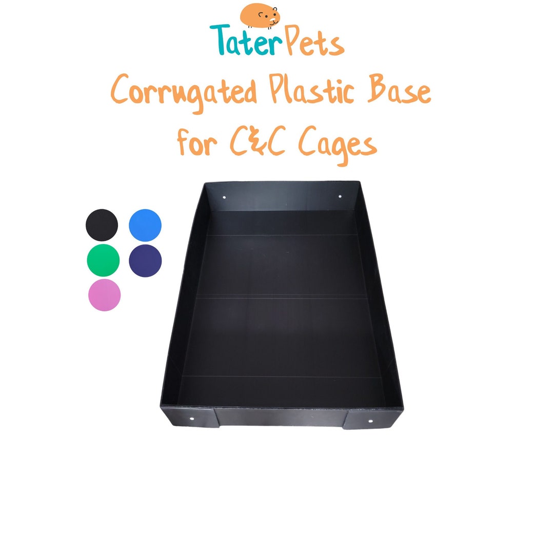 Coroplast Base for Grid Cage for C&C Cages Using (35cm) Grids  Pre Scored Corrugated Plastic Sheet Guinea Pigs and Hedgehogs