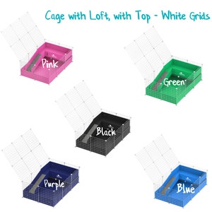 Guinea Pig 2x3 Panel C&C Cage Complete Cage Kit with Grids, Pre Scored Coroplast, and Connectors For Guinea Pigs, Hedgehogs, and Tortoise image 10