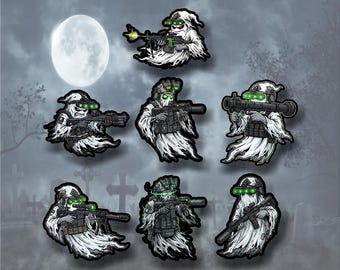 Tactical Ghost Sticker Pack (seven decals 3") Sticker