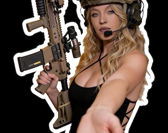 Tactical Sidney (two decals 3") Sticker