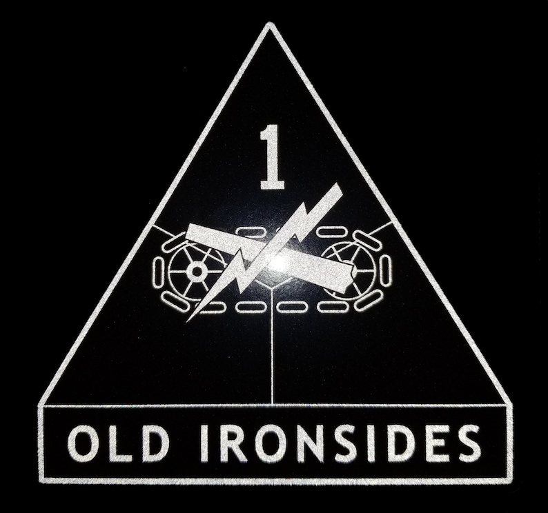 Reflective 1st Armored Division Old Ironsides US Army USA Etsy