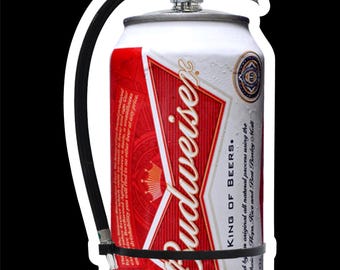 Bud Extinguisher (two decals 3") Sticker