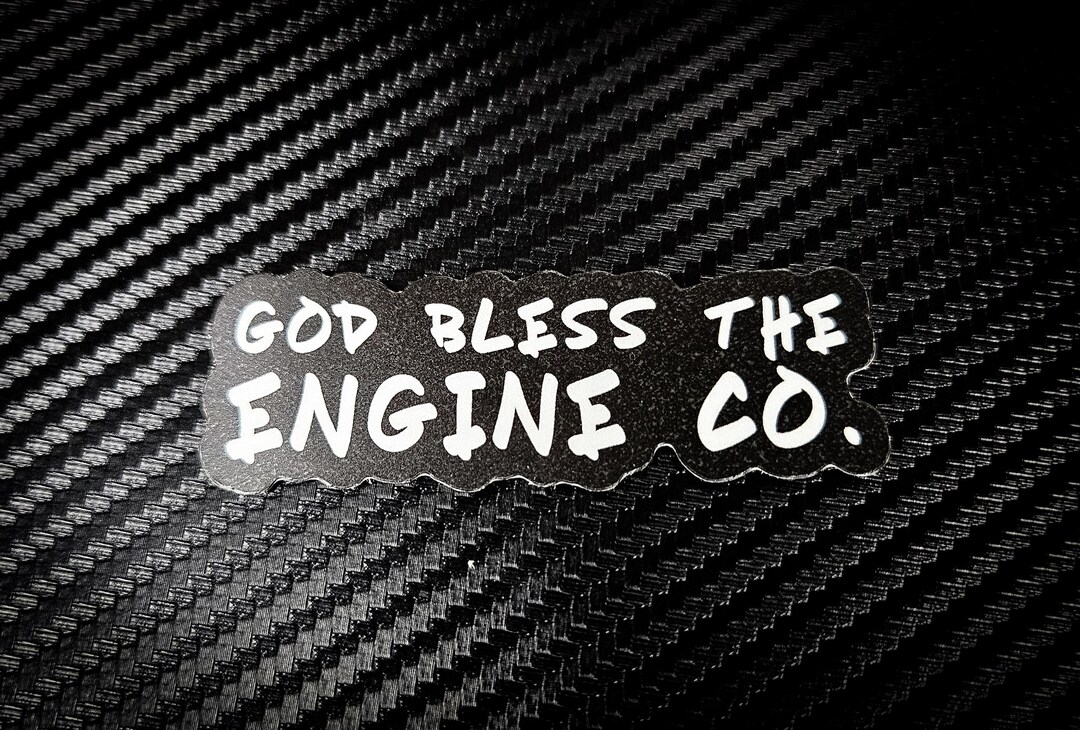 Two Pack God Bless the Engine Co Firefighter Sticker - Etsy