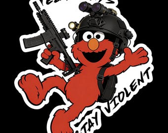 Tactical Elmo (two decals 2.5") Sticker