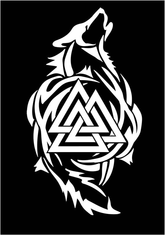 Odin Thor Vikings Wolf Wolves Norse Valknut vinyl die cut Etsy