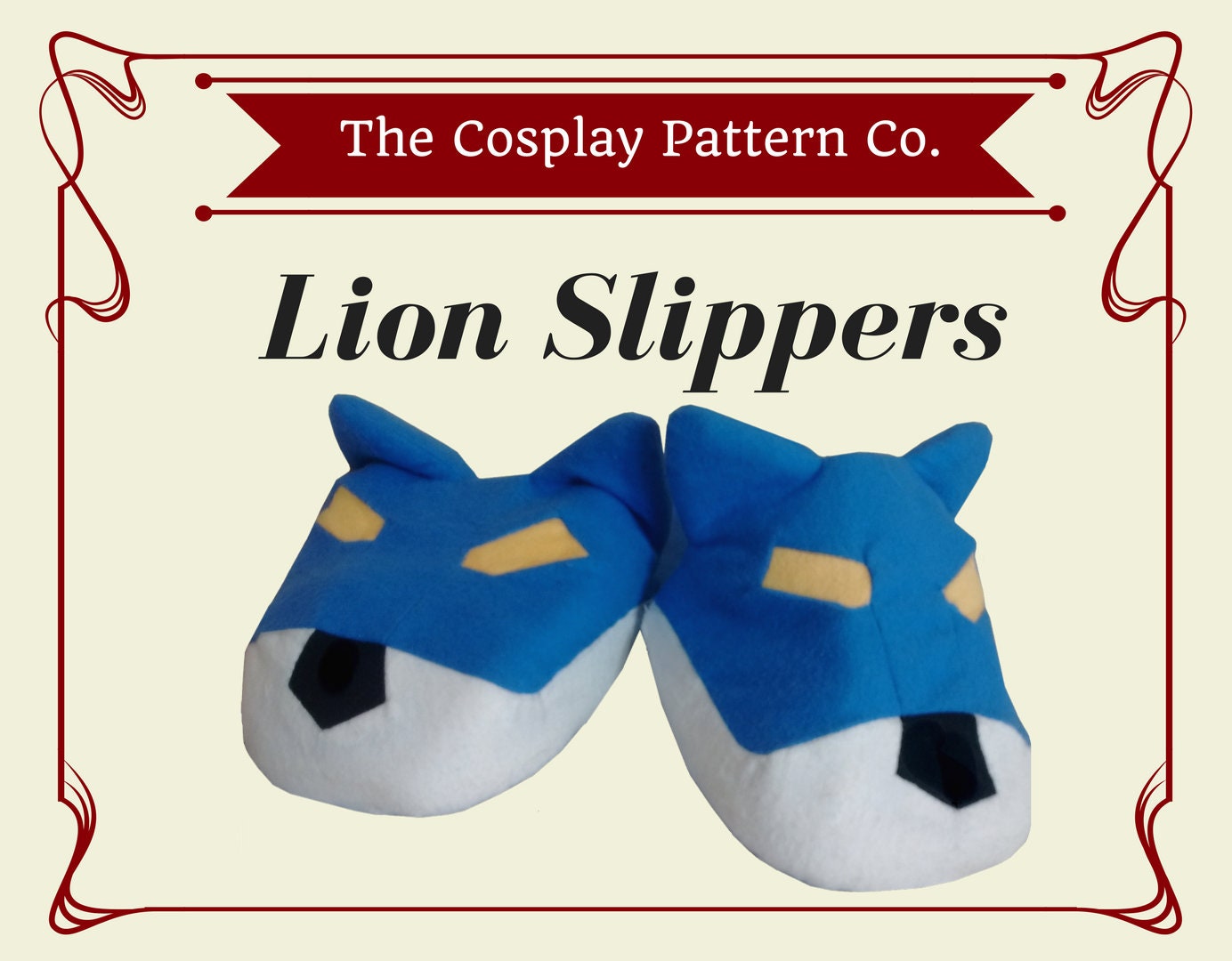 Blue clearance lion slippers