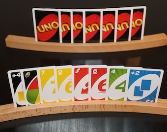 Soporte para cartas/fotos de alta calidad, fabricado en madera de haya aceitada. 35 cm de largo. Hecho en Alemania.