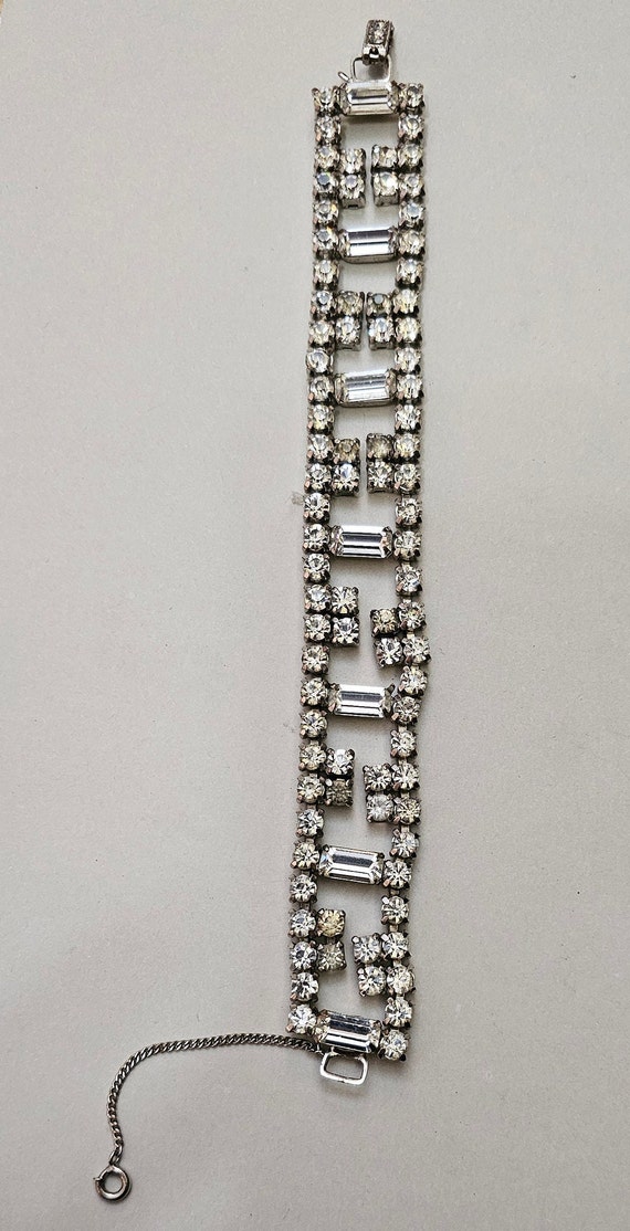 Vintage Signed Garne Jewelry Rhinestone Bracelet - image 2