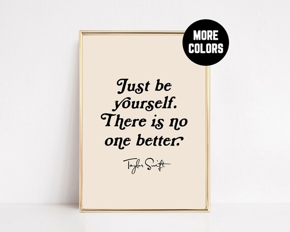 Taylor Swift Quote Print Song Typography Y2k Girly Preppy Swiftie Merch Wall Art Teen Tween Room Decor Framed Posters or Canvas or Digital