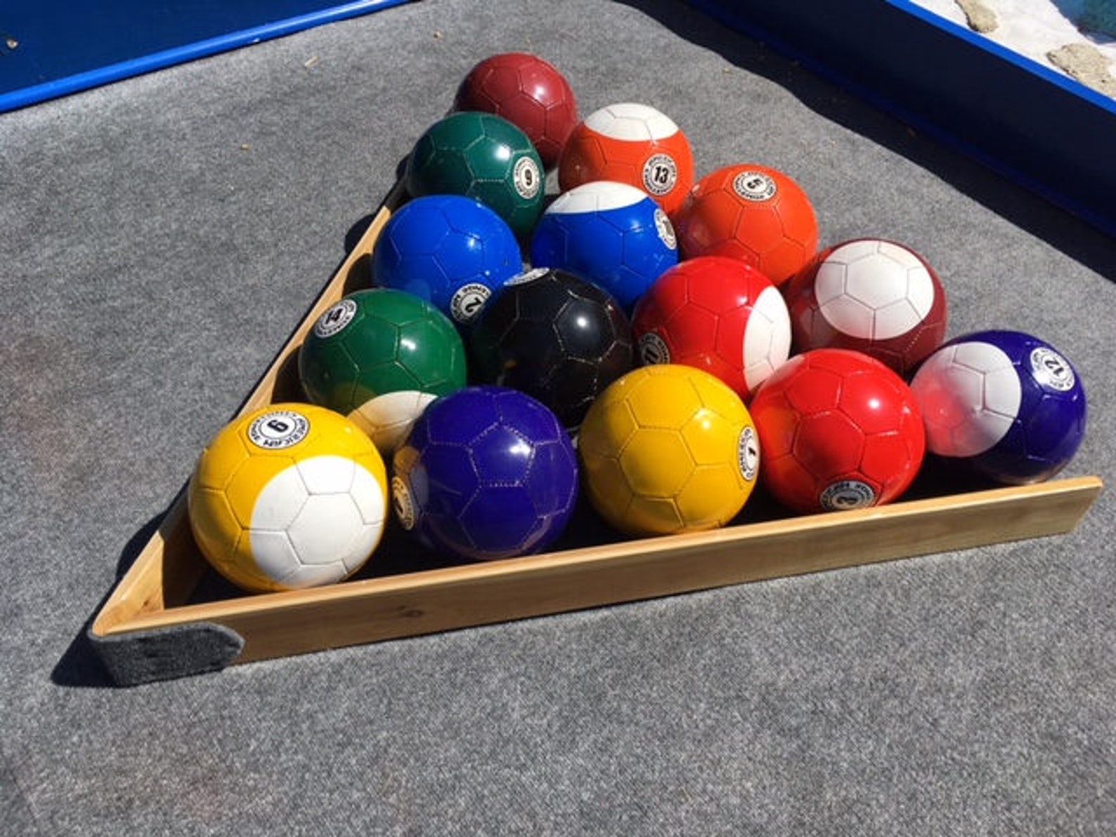 Snookball triangle. SoccerPool soccer pool Billiard Billiards Etsy