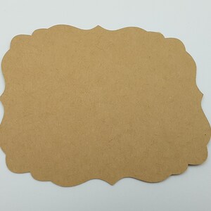 Fancy Die Cuts, 25 Count, Kraft Die Cuts, Tarjetas de Consejo, Tarjetas de Colocación, DIY, Suministros de Fabricación de Tarjetas, Scrapbooking, Die Cuts, Cut Outs, Kraft