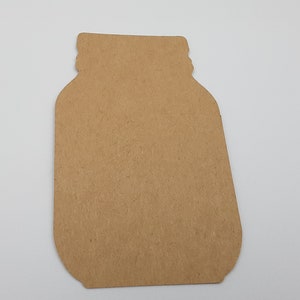 Mason Jar Die Cuts, 25 Stück, Kraft Mason Gläser, Zubehör zur Kartenherstellung, Scrapbooking, Die Cuts, Einmachglas Ausschnitte, Cut Outs, Zubehör, Kraft