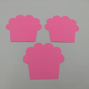 Découpes Cupcake, 25 pièces, Cupcakes Roses, Découpes, Découpes De Cupcake, Tea Party, Décoration De Tea Party, Découpes, Rose, Fournitures Pour Fabrication De Cartes