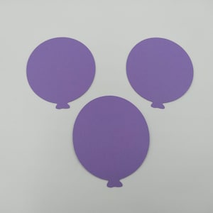 Ballon Die Cuts, 25 pièces, ballons violets, décor de fête, fournitures de fabrication de cartes, découpes de ballons, découpes, découpes, scrapbooking, violet