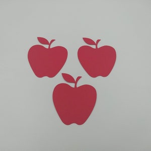 Apple Die Cuts, 25 Pièces, Déconte, Fournitures d’enseignants, Red Apple Die Cuts, Red Apples, Apples, Apples, Apple Cut Outs, Die Cuts, Card Making, Rouge