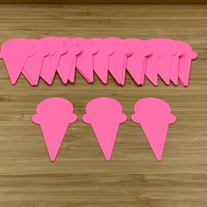 Troqueles de helado, 25 piezas, Recortes de helado, Decoración de fiesta de helado, Fiesta de helado, Scrapbooking, Fabricación de tarjetas, Suministros para hacer tarjetas