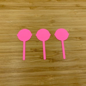 Lollipop Die Schnitte, 25 Stück, Lollipop Ausschnitte, Süßigkeiten Stanzteile, Süßigkeiten Ausschnitte, Ostern Ausschnitte, Rosa, Kartenherstellung, DIY, Lehrerbedarf