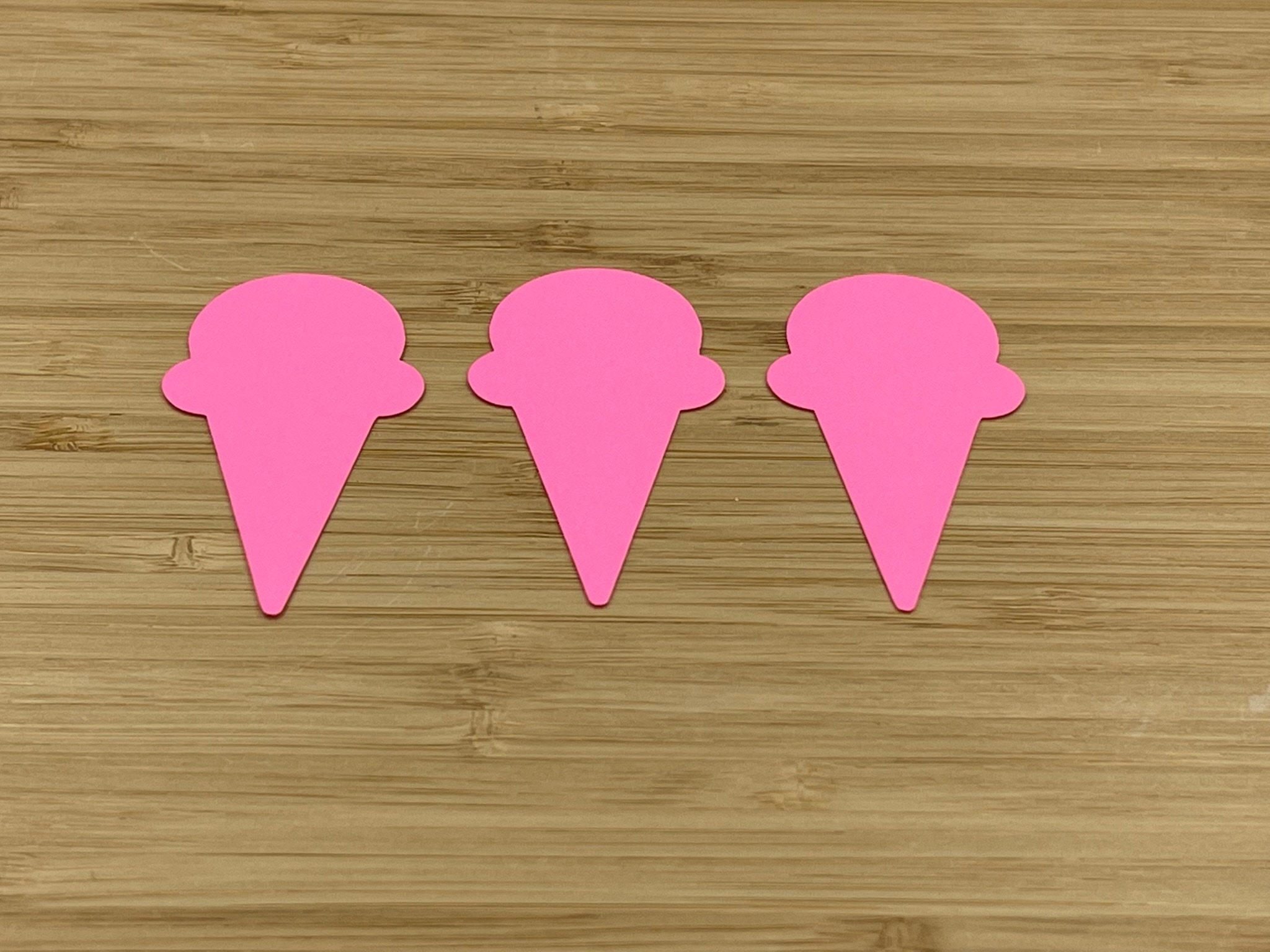Ice Cream Die Cuts 25 Pieces Ice Cream Cut Outs Ice Cream Etsy