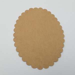 Troqueles de vieira ovalada, 25 piezas, Troqueles ovalados, Troqueles de vieira, Suministros para hacer tarjetas, Troqueles Kraft, Troqueles ovalados Kraft, Recortes